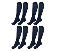 JYC CREATIVE Medias Térmicas 180 DEN, Calcetín con Forro Polar, Panty Para Mujer y Hombre, Gruesas Tupidas, Medias Ejecutivos, de Media Pierna, (4, 330 azul)