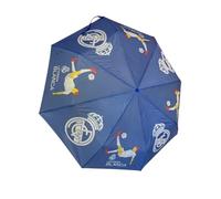 JYC CREATIVE Paraguas Automático Plegable del Real Madrid, Paraguas de Bolso, Parasol para el Verano, Sombrilla, Regalo del Real Madrid, Regalo para Fans del Madrid, (Modelo 1)