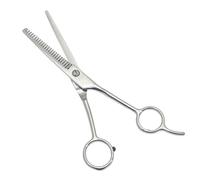 JYC CREATIVE Tijeras Profesionales para Cortar Cabello Entresacar, Tijera de Corte de Pelo, Acero Inoxidable, Plata, modelo1