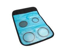 JYC Funda tipo cartera para filtro de lente con 4 bolsillos para 25 mm - 82 mm, negro, 23 x 12 x 2 cm