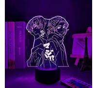 JYDNBGLS Luz de ilusión 3D Led Nightlight Anime Figura Lámpara Tokio Revengers Mikey y Draken Manga para dormitorio infantil Decoración Noche Regalo de Cumpleaños Sala Iluminación Mesa