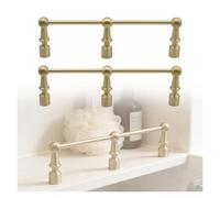 JYHHCYS Barandilla para Estante 2 Unidades Barandilla Dorada para Estantes, Moderno Barandillas Basculantes De Latón para Estantes, para Baño/Armarios De Cocina, Fácil Instalación(Style B,10in/25cm)