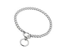 JYHY erros Collares de adiestramiento/Collar Consistent para Perro Collar de Acero Cadena de Metal/Collar Adiestramiento Perro(4.0mm*60cm) Plata