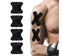 JYIXXZX 12pcs Kinesiotape Hombro Pre Cut, Cinta Kinesiologica, Vendaje Neuromuscular Hombro, Impermeable, Transpirable e HipoalergéNico，Negro