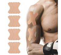 JYIXXZX 12pcs Kinesiotape Hombro Pre Cut, Cinta Kinesiologica, Vendaje Neuromuscular Hombro, Impermeable, Transpirable e HipoalergéNico，Piel