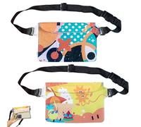 JYJLLM Paquete de 2 bolsas impermeables con correa ajustable para la cintura, pantalla transparente táctil, para mantener tu teléfono y objetos de valor seguros y secos, playa, natación, canotaje