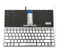 JYJMDMG Piezas de laptop para HP Pavilion M3-U M3-U000 M3-U001DX M3-U003DX M3-U100 M3-U101DX M3-U103DX M3-U105DX Teclado plateado para laptop retroiluminado de EE. UU
