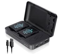 JYJZPB EN-EL14 EN-EL14A Batería para Nikon D3200 D3500 D5100 D3100 D3400 D3300 D5600 Estuche Cargador rápido USB con Doble Canal para Nikon D5200 D5300 D5500 Coolpix P7000 P7100 P7700 Cámara