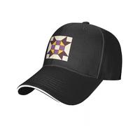 JYKJUEDZ Gorra de béisbol Ciruela Medianoche Obra de Arte de Colcha no binaria té niños Negro Mujeres Sombreros Hombres