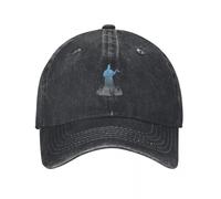 JYKJUEDZ Gorra de béisbol con Silueta Inspirada en Villanos, papá, Golf, Negra, para niñas y Hombres.