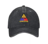 JYKJUEDZ Gorra de béisbol del Ejército de EE. UU. - La 2.ª División Blindada, Hell on Wheels - Estilo Limpio, papá Pescador Vintage, para Hombre y Mujer
