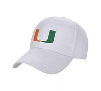 JYKJUEDZ Gorra de béisbol Miami Hurricanes Sport Hard Sun Marca de Lujo Mujer Hombre