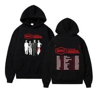 JYKJUEDZ Sudadera con Capucha clásica de algodón Estilo Hip Hop para Hombre y Mujer Estilo Rock Morat Asuntos Pendientes Tour Ropa Deportiva otoño/Invierno