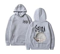 JYKJUEDZ Sudadera con Capucha con Estampado de la Banda de Metal Francesa Gojira from Mars To Sirius Flying Whales Estilo Vintage para Hombre