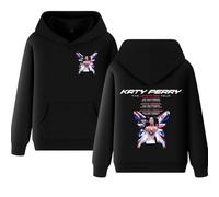JYKJUEDZ Sudadera con Capucha con Estampado de la Gira de Katy Perry The Lifetimes para Hombre y Mujer Estilo Hip Hop Vintage Informal de Forro Polar de Gran tamaño