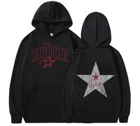 JYKJUEDZ Sudadera con Capucha con Estampado del álbum Lost Americana del Rapero MGK para Hombre y Mujer Estilo Retro de Manga Larga de Forro Polar