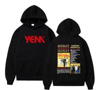 JYKJUEDZ Sudadera con Capucha de algodón Informal de Moda Retro para Hombre y Mujer con Estampado de Gira de la Banda Morat Asuntos Pendientes Otoño/Invierno