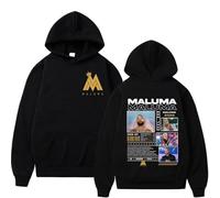 JYKJUEDZ Sudadera con Capucha de algodón Puro con Estampado de la Gira Don Juan del Cantante de Rap Maluma para otoño e Invierno Ideal para Hombres y Mujeres.