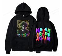 JYKJUEDZ Sudadera con Capucha de Rapero YoungBoy para Hombre y Mujer Sudadera de Moda Never Broke Again Sudadera con Letras Ropa para niño