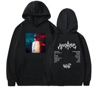 JYKJUEDZ Sudadera con Capucha del Rapero Chris MJ Apocalypse Tour Album Otoño/Invierno para Hombre y Mujer Estilo Hip Hop Rock gótico de algodón.