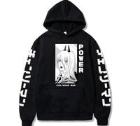 JYKJUEDZ Sudadera con Capucha Estampada de Chainsaw Man para Hombre además de Chaqueta de Forro Polar Sudadera con Capucha chándal para Hombre Moda Otoño Invierno Sudadera de Forro Polar