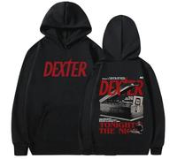 JYKJUEDZ Sudadera con Capucha The Night de Dexter Morgan otoño/Invierno para Hombre y Mujer Estilo Casual Retro de algodón Puro de Manga Larga.