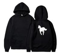 JYKJUEDZ Sudadera con Capucha y Estampado de Caballo Blanco Deftones para Hombre de Primavera y otoño de Moda de Manga Larga Holgada Deportiva y de Ocio.