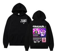JYKJUEDZ Sudadera Omar Courtz Primera Musa World Tour Cover Otoño/Invierno Hombre Mujer Harajuku Moda Retro Algodón Puro Sudadera con Capucha