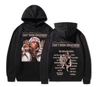 JYKJUEDZ Suéter de algodón Hip Hop Pop de la Gira Mundial Can't Rush Greatness de Central CEE para otoño/Invierno para Hombre y Mujer.