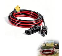 Jylen MC4 a XT60 Cable adaptador 10 AWG 6 mm2 cable solar, 1 pieza (0,6 m) | Cable de cobre de 10 AWG 6 mm2 de grosor, anillo de sellado impermeable, paneles solares 100 W-400 W