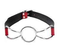 JYLYZZIN Anillo de Metal mordaza boca mordaza Bondage SM boca anillo mordaza ajustable esclavo fetiche juguete sexual erótico Bondage juguetes para adultos