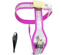 JYLYZZIN Cinturón de castidad Cinturón de castidad Ropa interior de mujer Conjunto sexy para mujer con tapón anal extraíble Hecho de acero inoxidable de Bdsms Juguete