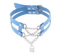 JYLYZZIN Collar de doble de doble línea Collares de temperamento para mujer Collar de esclavo maestro de sujeción de cuello erótico de Collar sexy Accesorios