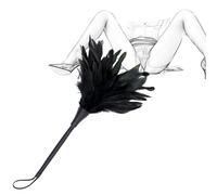 JYLYZZIN Feather Tickler Pluma Real Sex Nalgadas Amor Pluma Clítoris Cultivo SM Látigo Erótico Flogger BDSM Coqueteo Tickler Paddle Juego de Roles Erótico Juguetes Sexuales para Parejas Adultos