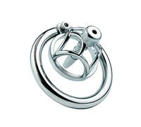 JYLYZZIN Jaula de castidad de acero inoxidable Jaula para pene con dilatador uretral de metal Entrenador de pene Jaula de castidad 3D pequeña para hombres Cinturón de castidad