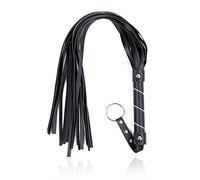 JYLYZZIN Látigo de cuero con mango corto y diamantes de imitación, látigo de cuero, juguete sexual, cosplay, accesorios de disfraces para mujer, Carnaval de Halloween