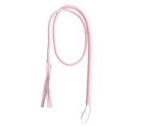 JYLYZZIN Látigo de cuero trenzado rojo, látigo de cuero sintético, látigo para montar, montar al aire libre, herramientas para montar, puesta en escena, juego de rol de carreras