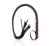 JYLYZZIN Látigo trenzado con mango de calabaza, látigo y latigazo fetiche, látigo erótico, juguetes sexuales, accesorios para juegos sexuales SM para adultos