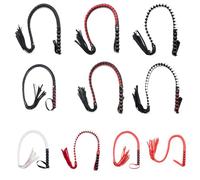 JYLYZZIN Látigo trenzado con mango de calabaza, látigo y latigazo fetiche, látigo erótico, juguetes sexuales, accesorios para juegos sexuales SM para adultos