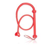 JYLYZZIN Látigo Trenzado Látigo De Cuero Látigo De Toro 1,3 M, Látigo De Cuero En Forma De Corazón SM Bondage Cosplay Para Halloween Carnaval Accesorios De Disfraces Para Mujer