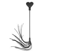 JYLYZZIN Látigos con Cuartos y Borlas para Caballos Látigo Ecuestre SM Bondage Juegos Eróticos Cosplay Juguete Sexual para Parejas Negro