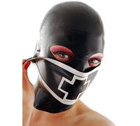 JYLYZZIN Máscara De Látex Máscara Sexual Sm Material De Látex De Máscara Completa Diseño De Cremallera Ajustado Fácil De Usar Sm Bondage Fetish Bondage Toy