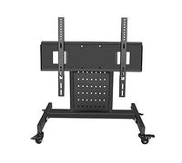 JYMALISA Soporte de TV para Piso, Carrito móvil para TV de 32" a 75" Soporte Comercial móvil para TV con 4 Rodillos universales, Ruedas de Dos Colores, Soporte Ajustable para TV, Soporte pa
