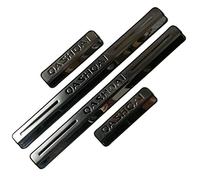 JYMLOV 4 Piezas Pegatina para Umbral de Coche, para NIS-San Qashqai J10 J11 J12 2016 2017 2018-2022 Acero Inoxidable Autoadhesivo Puerta Guardias del Borde Estribos Decoración Accesorios,Silver