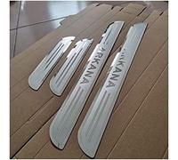 JYMLOV 4 Piezas Pegatina para Umbral de Coche, para REN-Ault Arkana Acero Inoxidable Autoadhesivo Puerta Guardias del Borde Estribos Decoración Accesorios,Silver