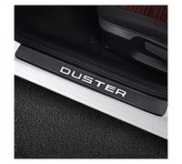 JYMLOV 4pcs Umbral Puerta Fibra Carbono Coche Decoración estribos para REN-Ault Da-CIA Duster, Bienvenidos Pedal Placa Desgaste antiarañazos Placas ProteccióN Embellecedores Accesorios,Black