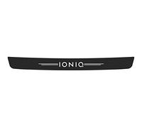 JYMLOV Tira Protectora de Parachoques Trasero de Coche para Hyun-dai IONIQ, 90 Pegatina de Antiarañazos Borde del Alféizar de la Puerta del Maletero de Fibra Carbono de Autoadhesiva,Black