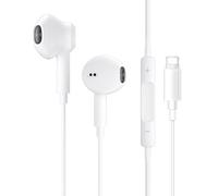JYmusic Cascos iPhone Cable,Auriculares para iPhone,Cascos con Cable con Aislamiento de Ruido Soporte Control de Volumen de Llamadas,Compatible con iPhone 13/12/11 Soporta Todo el Sistema i0S