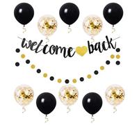 JYNVO Banderines Decoraciones de Bienvenida a Casa, Banner Welcome Home Banner de Papel, Guirnalda Welcome Home, Pancarta de Bienvenida a Casa para Decoración del Hogar Fiesta Familiar Reunión