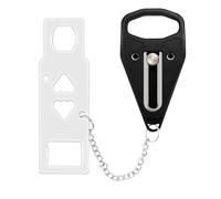 JYNVO Cerradura Portatil Puerta, Pestillo Puerta Sin Agujeros para Viajar con Seguridad, Cerrojo Puerta Sin Agujeros Antirrobo para Viajes, Hotel, Casa, Apartamento